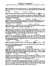 Bài tập Vật lý Lớp 12 Lượng tử ánh sáng - Nguyễn Văn Dân